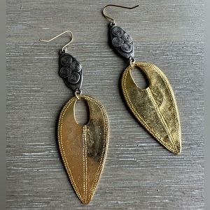 Devon Leigh 18k Gold Statement Earrings